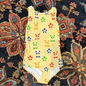 Colorful Bear Print Kids Swimsuit One Piece 140-146 size 9-11 years